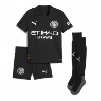Manchester City Josko Gvardiol #24 Vonkajší Detský futbalový dres 2025-26 Krátky Rukáv (+ trenírky)